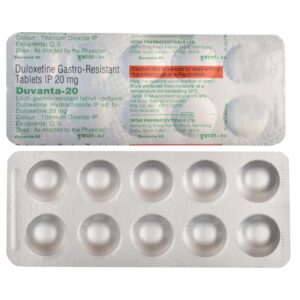 Duvanta 20| Duloxetine Gastro Resistant Tablets
